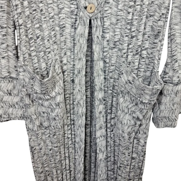 FP Beach Free People Beach Nights Cardigan Size S Ribbed Longline Maxi Duster - Picture 8 of 13